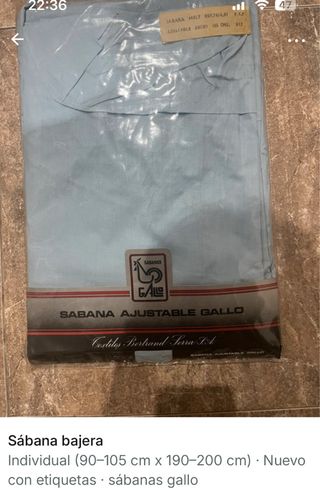 Sábana bajera Gallo - Azul