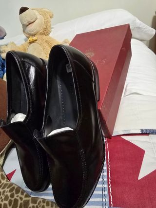 Mocasines Barrats negros brillantes