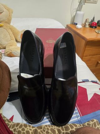 Mocasines Barrats negros brillantes