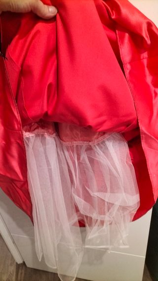 Vestido fiesta fucsia talla L