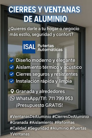 Cierres y Ventanas de Aluminio en Granada