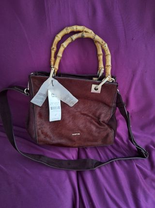 Bolso Parfois piel granate. 