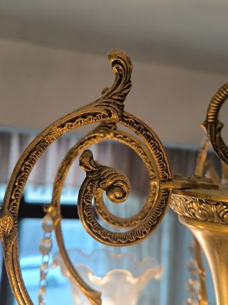 Lampara araña cristales