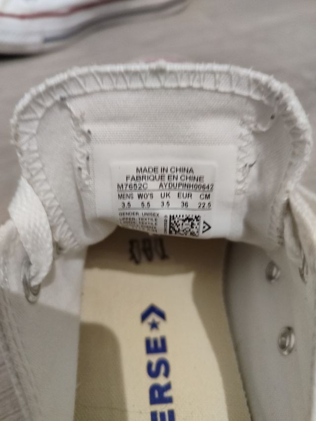Converse blancas 36