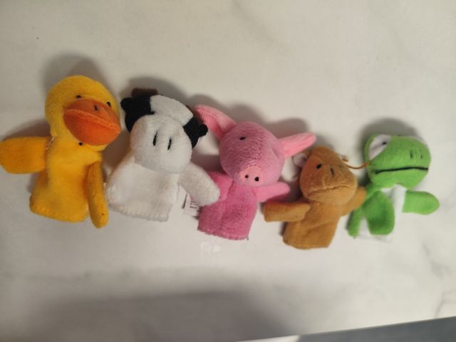 5 marionetas dedo animales