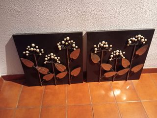 2 Cuadros Decorativos Metal