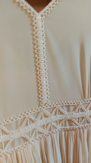 Vestido Massimo Dutti beige