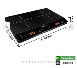 Placa inducción doble portátil - 605x360mm