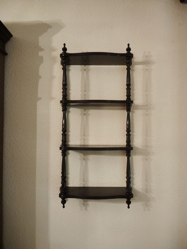 Estantería 3 baldas - Imitación de madera oscura