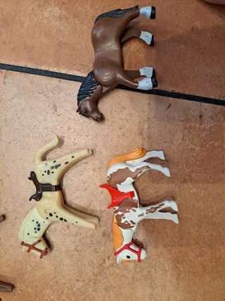 3 Caballos Playmobil indios