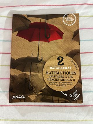 Matemàtiques aplicades a les ciències socials II.