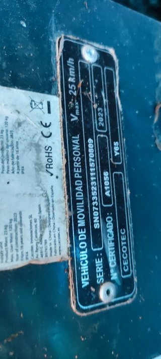 Placa de DGT Patente Cecotec Bongo