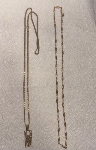 2 Cadenas oro - Joyas vintage
 