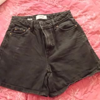 Shorts jeans neri donna