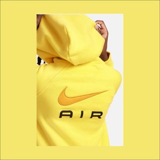 Felpa Nike Air gialla bimbo