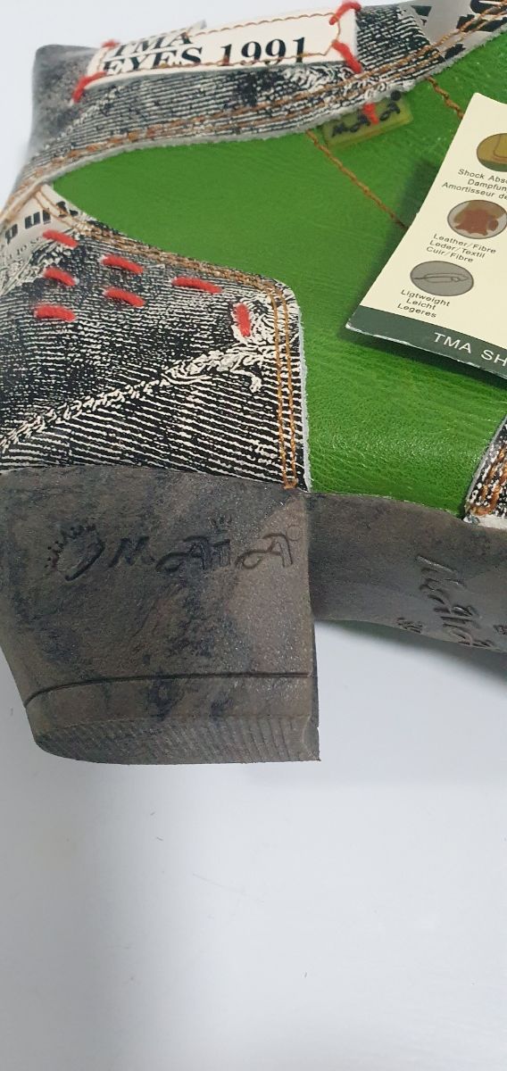 Botines verdes con estampado