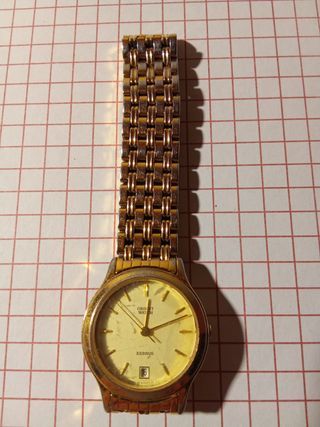 Reloj Orient Vernus mujer, chapado oro