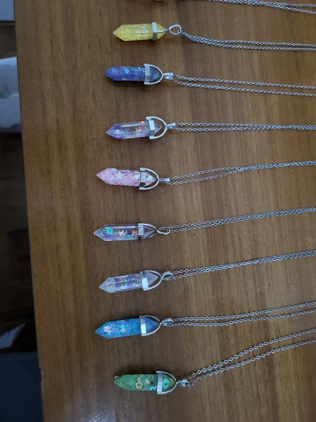 Collane con pietre preziose in acciaio