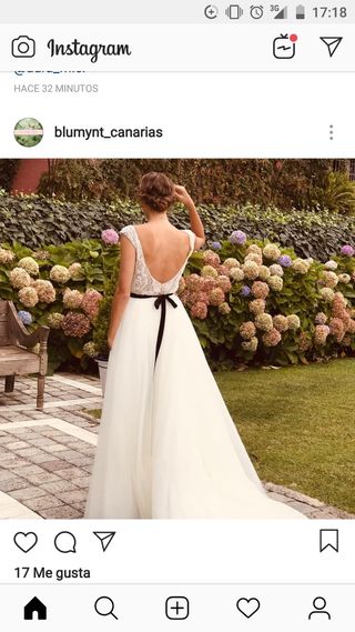 Vestido novia 2 piezas blanco