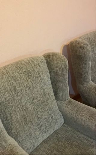 2 poltrone girevoli grigie