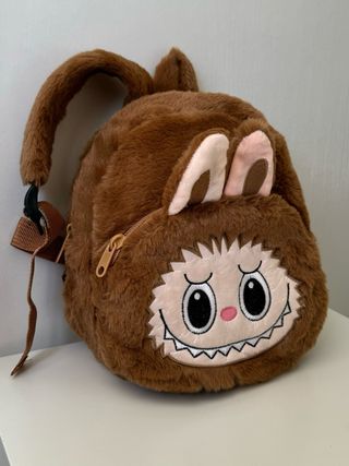 Zaino peluche Labubu marrone bambino materna