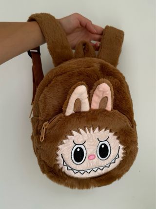 Zaino peluche Labubu marrone bambino materna