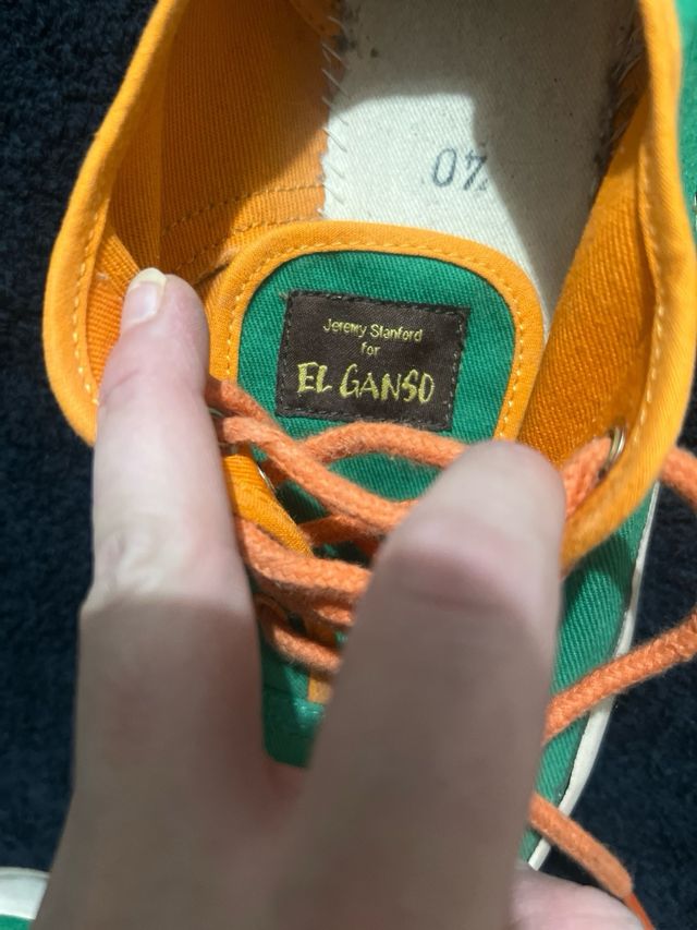 Zapatillas El Ganso - Verde & Naranja