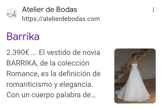 Vestido novia Atelier de Bodas