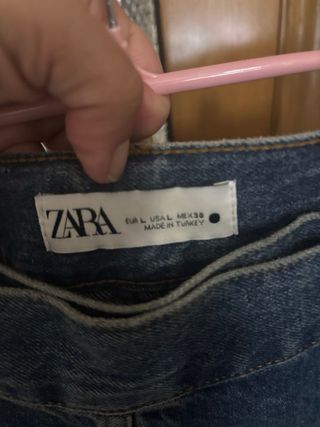 Falda vaquera larga azul
