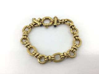 pulsera oro 18k con cuarzo