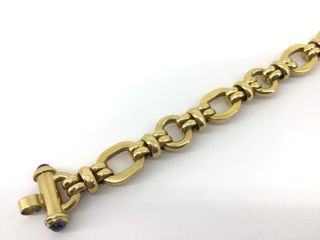 pulsera oro 18k con cuarzo