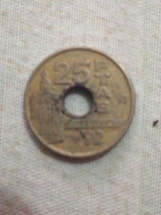 Monedas antiguas España: 100, 50, 25, 5, 1 peseta