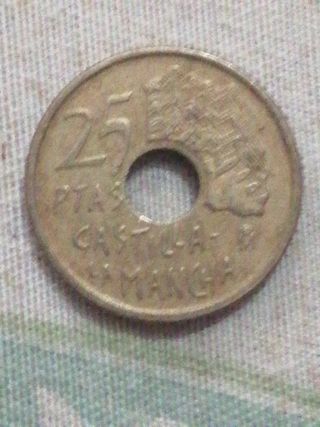 Monedas antiguas España: 100, 50, 25, 5, 1 peseta