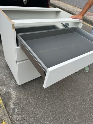 Módulo bajo cocina blanco