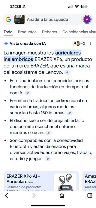 Erazer Wireless Earbud XP6 - Auriculares