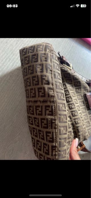 Borsa Fendi marrone e rosa