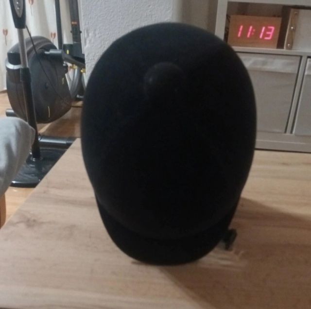 Casco hípica terciopelo negro