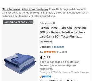 Edredón Reversible Pikolin Home