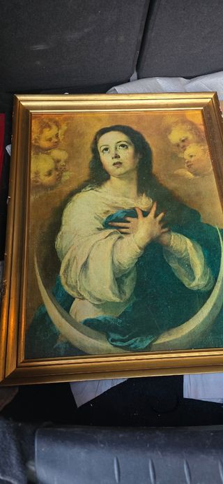 Cuadro antiguo Virgen María