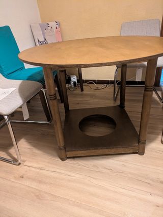 Mesa camilla madera marrón
