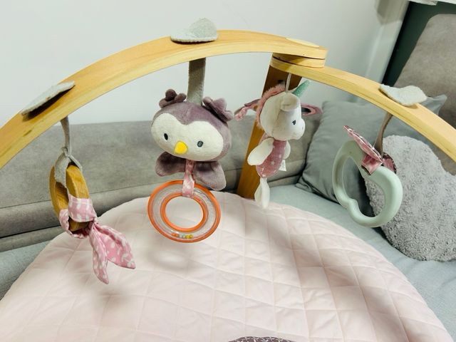 Manta Gimnasio bebé de madera arco juguetes