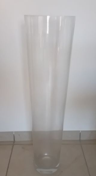 Vaso in vetro alto 80 cm