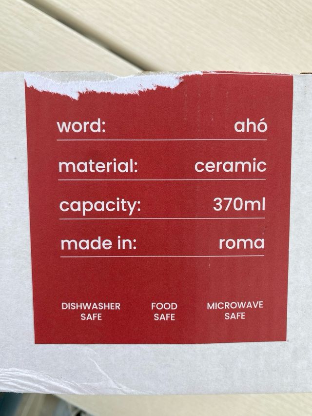 Tazza Roma - Ahó! Ceramica bianca