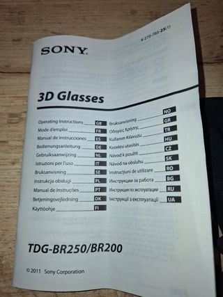 Gafas 3D Sony