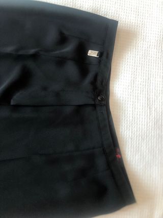 Pantalón negro vestir vaporoso￼