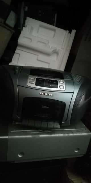 Radio Aiwa CD-Cassette - Gris