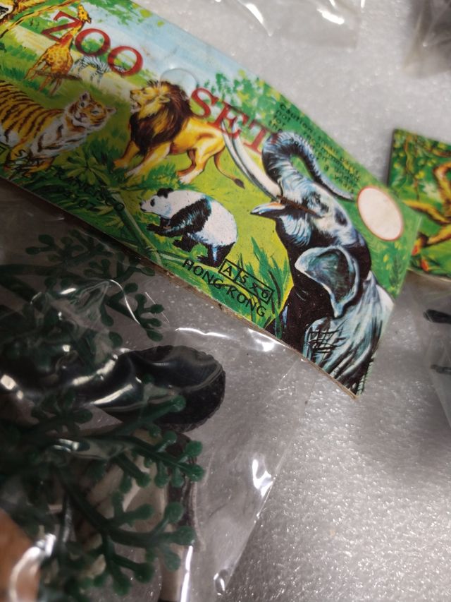 6 Set Piccoli Animali Zoo Vintage Hong Kong