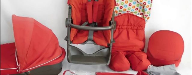 Cochecito bebé rojo Stoke