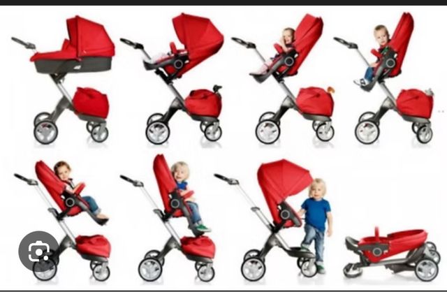 Cochecito bebé rojo Stoke