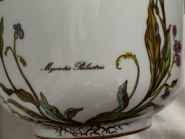 Fioriera in porcellana Myosotis Palustris